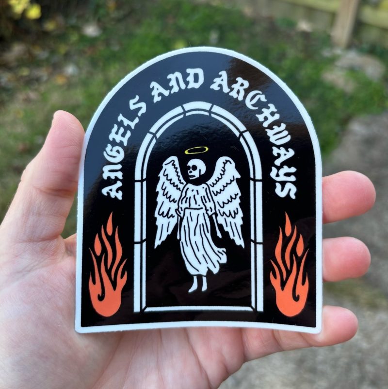 angels and archways sticker sticker 933800