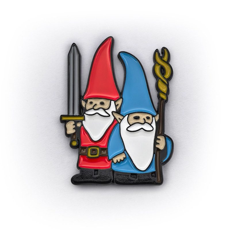 battle gnomes pin enamel pin 891463