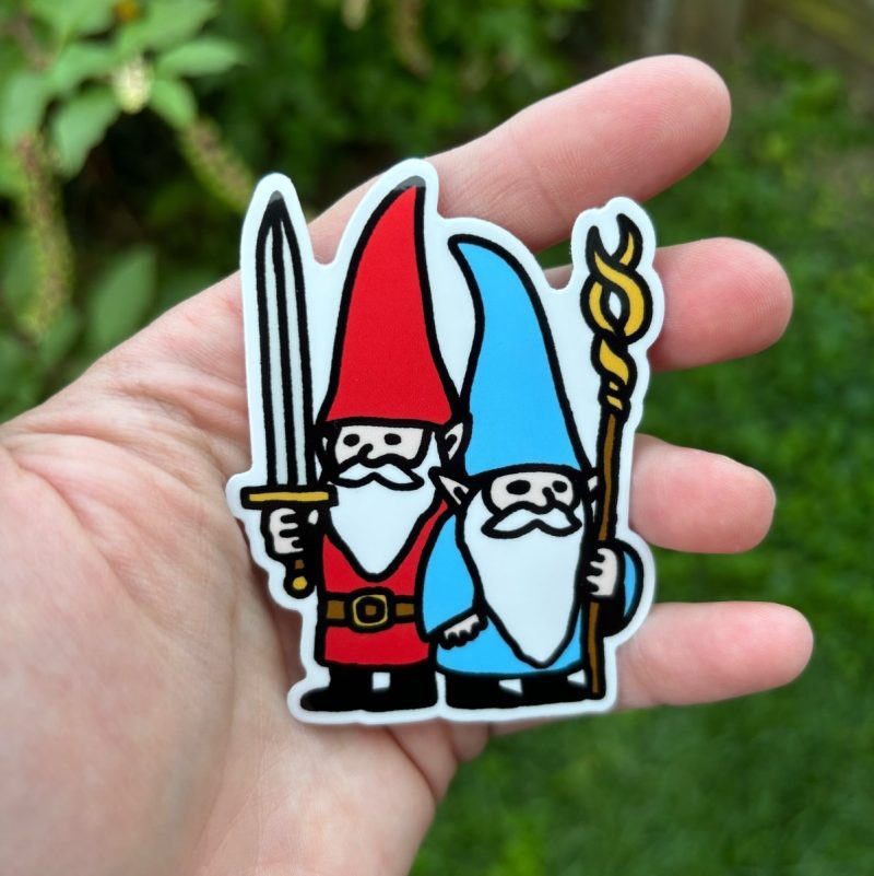 battle gnomes sticker sticker 202507