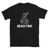 Brain Frog white on black t-shirt - T-Shirt - Pretty Bad Co.