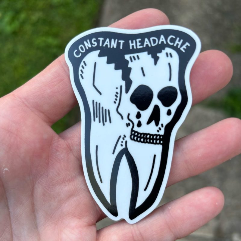 constant headache sticker sticker 567320