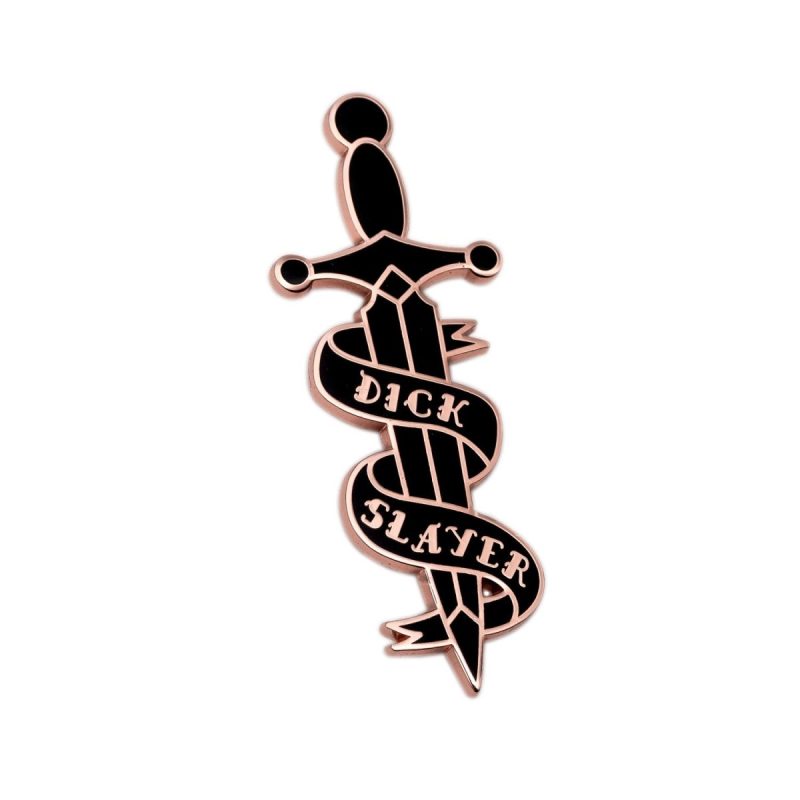 dick slayer pin enamel pin 101246