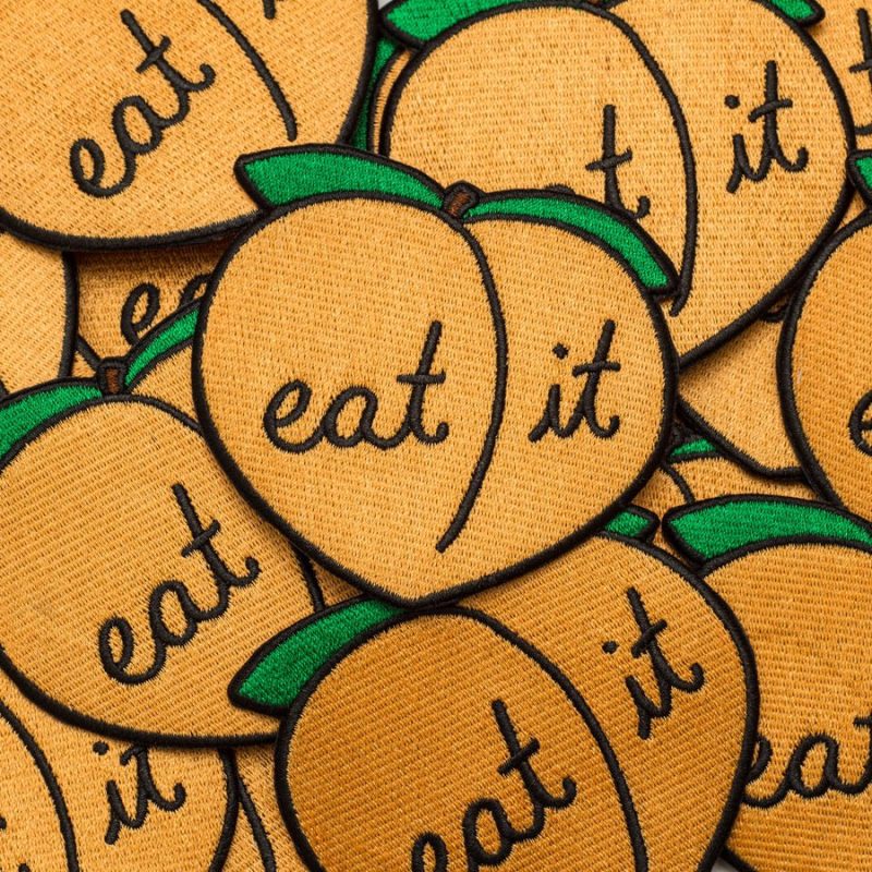 eat it peach patch patch 898662