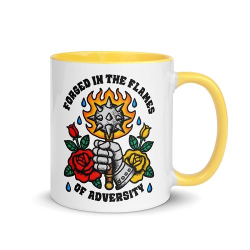 Forged in the flames of adversity mug - Pretty Bad Co.