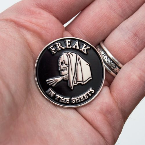 freak in the sheets pin enamel pin 822358