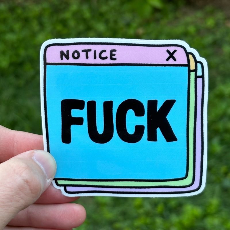 fuck notice sticker sticker 176688