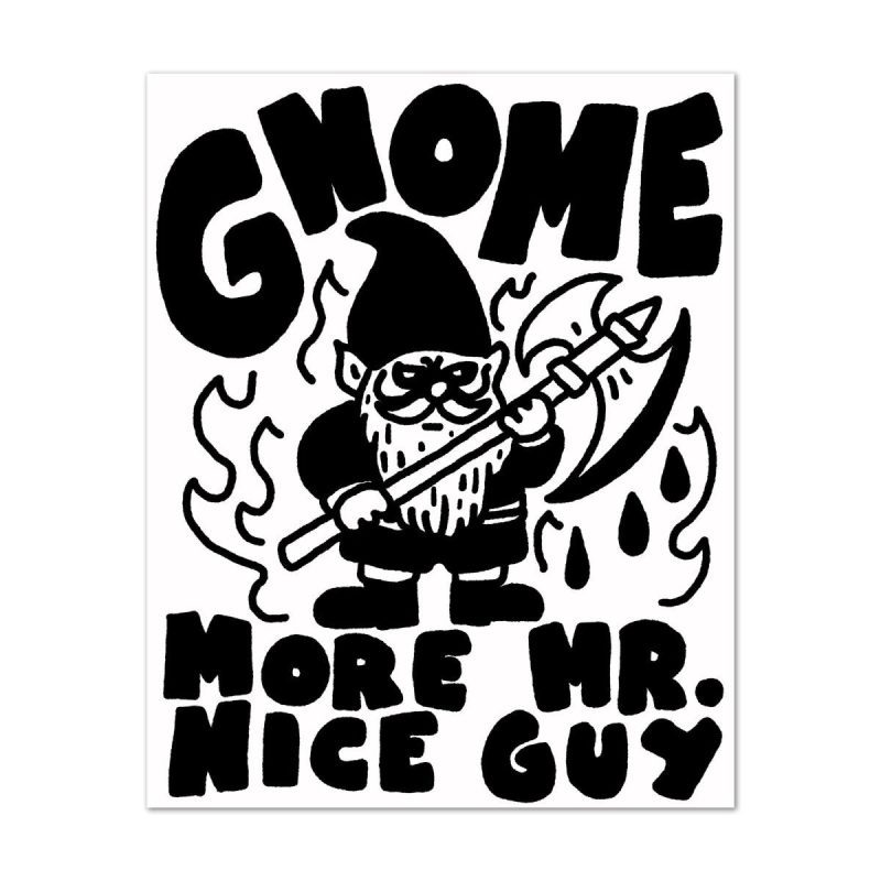 gnome more mr nice guy sticker sticker 350391