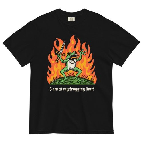 I am at my frogging limit tshirt - Pretty Bad Co.