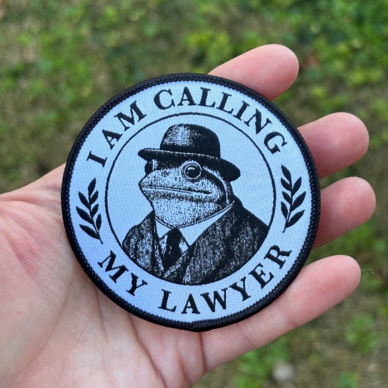 i am calling my lawyer patch patch 848542