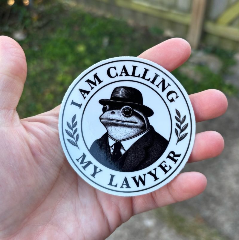 i am calling my lawyer sticker sticker 517389