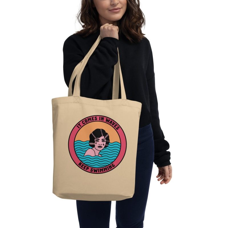 it comes in waves eco tote bag tote bag 829101