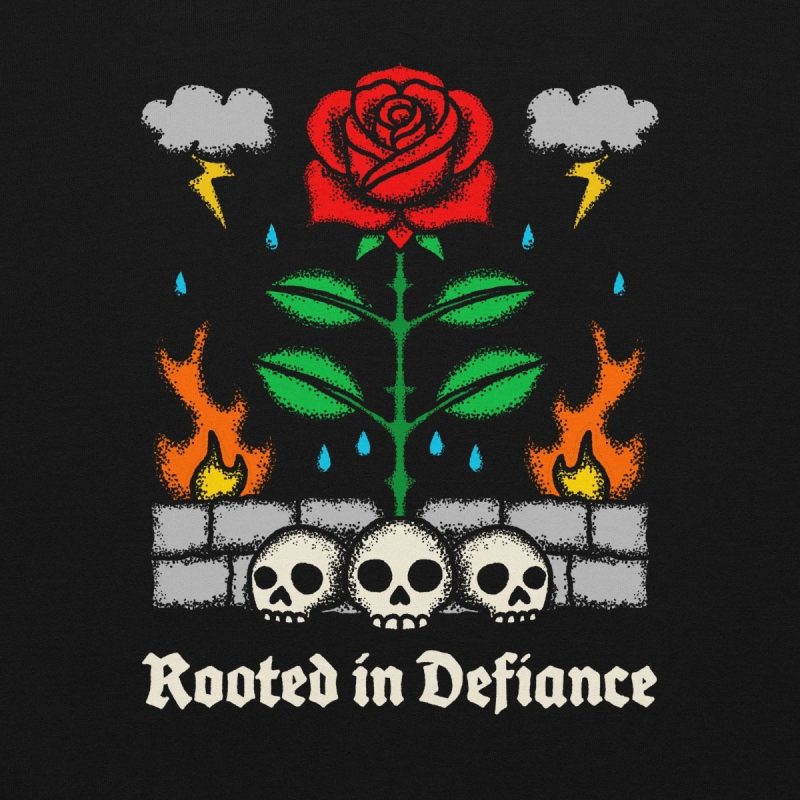 rooted in defiance sweatshirt black 588832