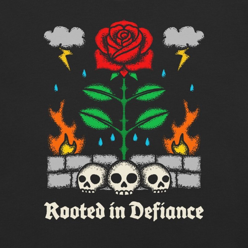 rooted in defiance tshirt black 942494