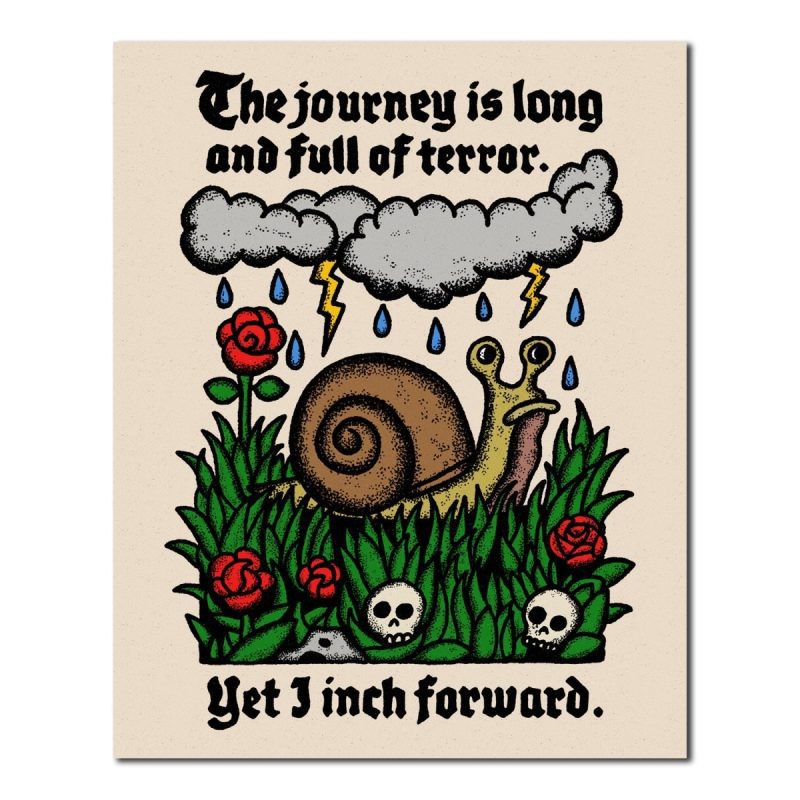 Snail print *PRE - ORDER* 3 sizes available - Print - Pretty Bad Co.