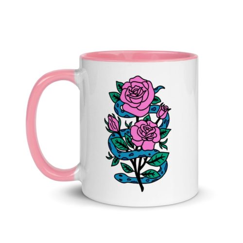 snake and rose mug mug 534868