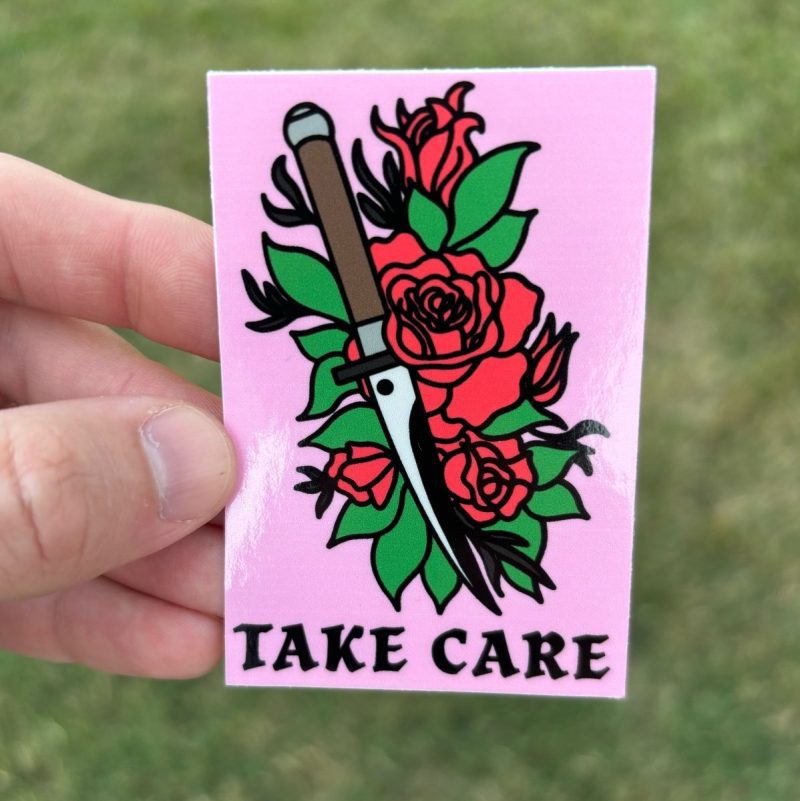 take care sticker sticker 210153