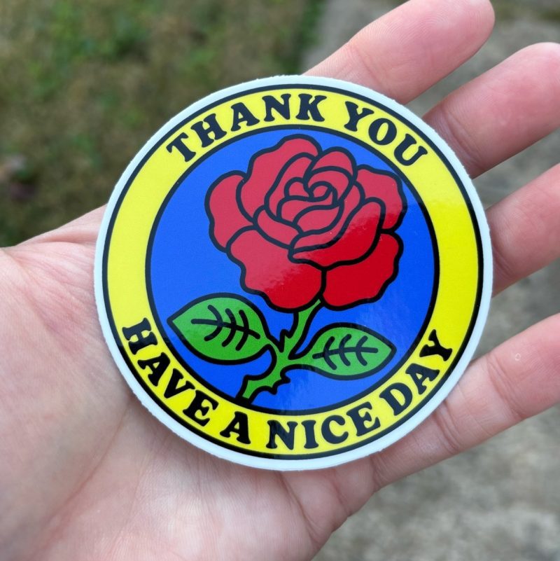 thank you have a nice day sticker sticker 734083