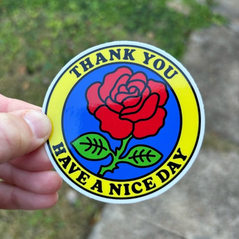 thank you have a nice day sticker sticker 775053