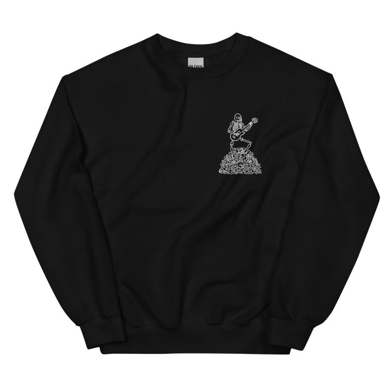 The night that the skeletons came to life sweatshirt (black) - Sweatshirt - Pretty Bad Co.