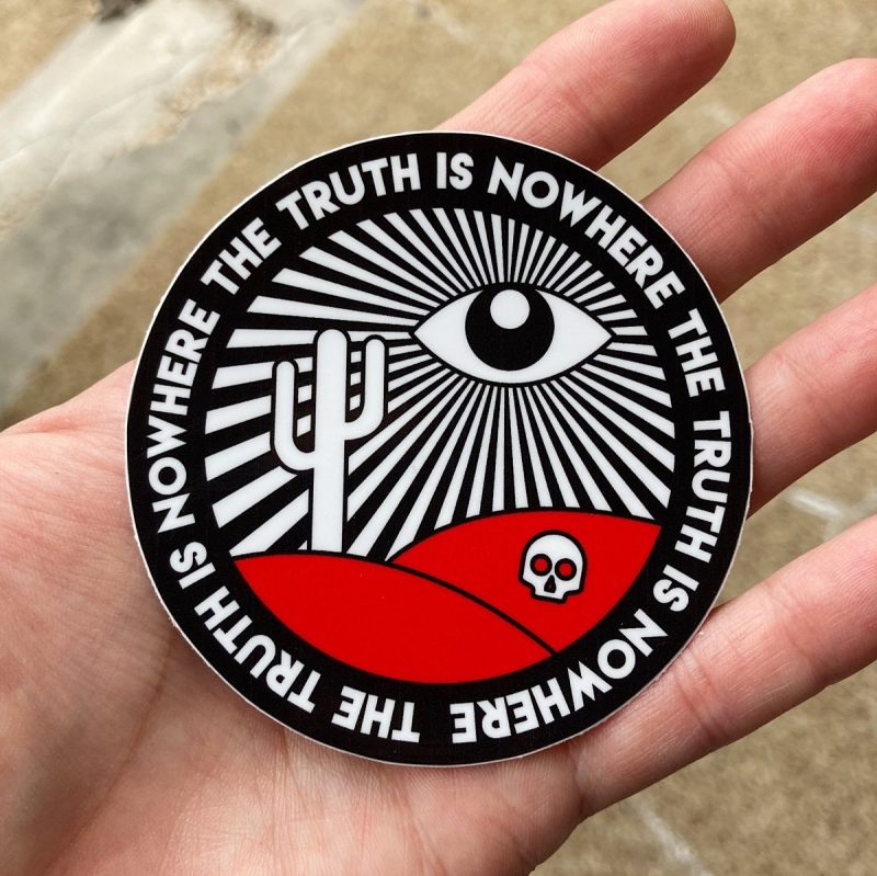 the truth is nowhere sticker sticker 698333