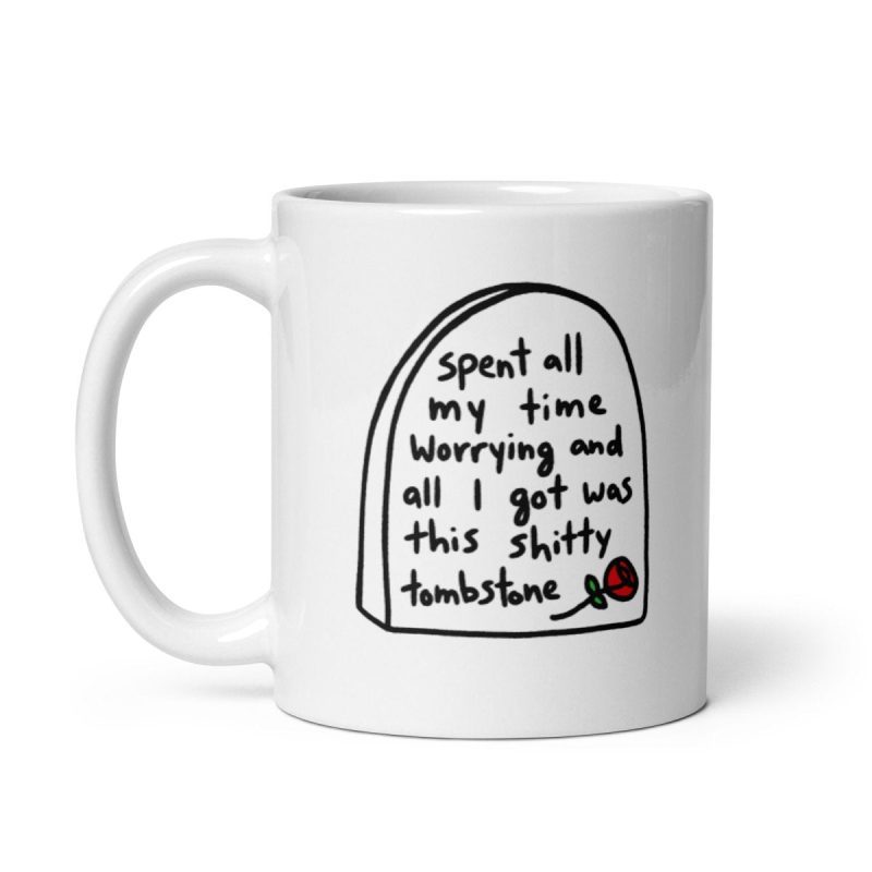 worry tombstone 11 oz mug mug 172486