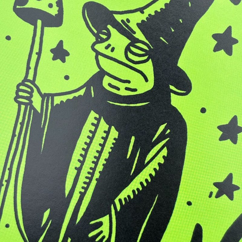 ye olde frog wizard print print 681452